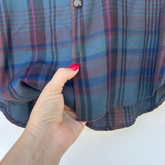 Vintage Ralph Lauren Flannel Bugle Hunting Horn Buttons Archival Plaid 8 Wool - Picture 9 of 9